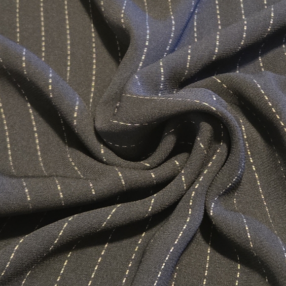 Cynthia Howie for Maggy Boutique Women's 14 Midi Skirt Black w/ White Pinstripes - Picture 7 of 12